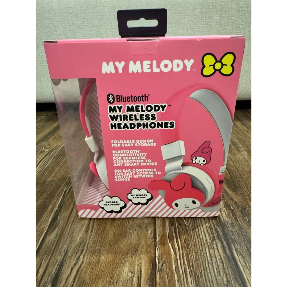 My Melody Wireless Headphones Foldable Ear/Bluetooth-Cups Sanrio - Picture 3 of 3